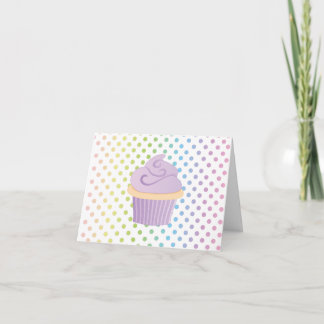 Carte Gâteau Violet