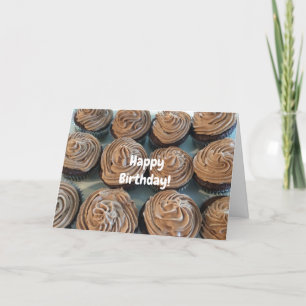 Carte Gâteaux Cupcakes au Chocolat Pour Votre Anniversai