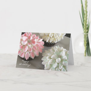 Carte Gâteaux Cupcakes Fleur Délicieux