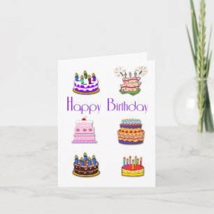 Carte Gâteaux d'anniversaire