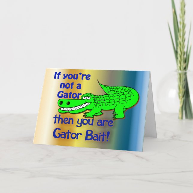 Carte Gator Bait salutations (Devant)