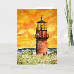 Carte gay head lighthouse marthas vineyard