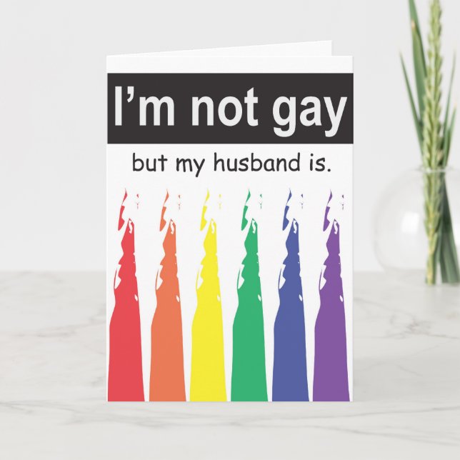 Carte Gay Husband Greeting (Devant)