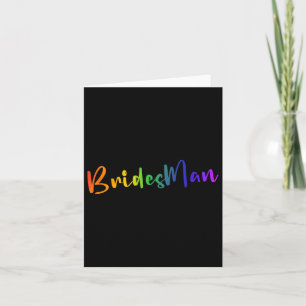 Carte Gay Lesbienne Lgbt Soirée de Mariage Bridesman Tee