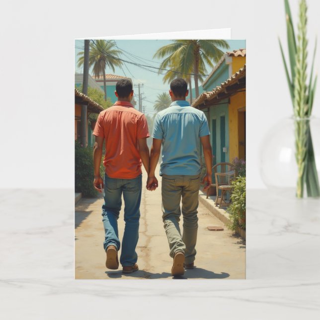 Carte Gay lgbtq dernière nuit était magique (Devant)