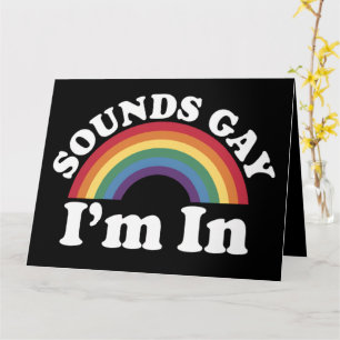 Carte Gay Pride LGBT Rainbow Sons Gay Je Suis 