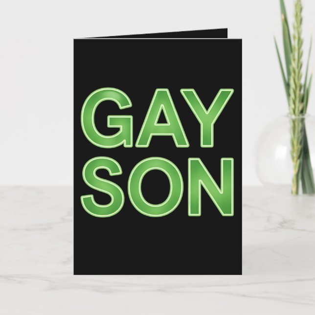 Carte Gay Son Funny LGBTQ Pride (Devant)