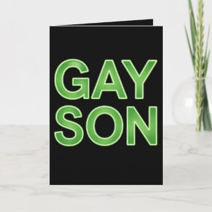 Carte Gay Son Funny LGBTQ Pride