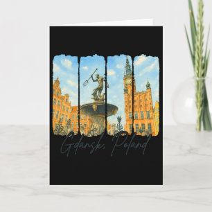 Carte Gdańsk Pologne Voyage Coup de pinceau Gdańsk Souve