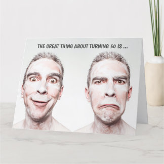 Carte géante 50e anniversaire pour mari (version G