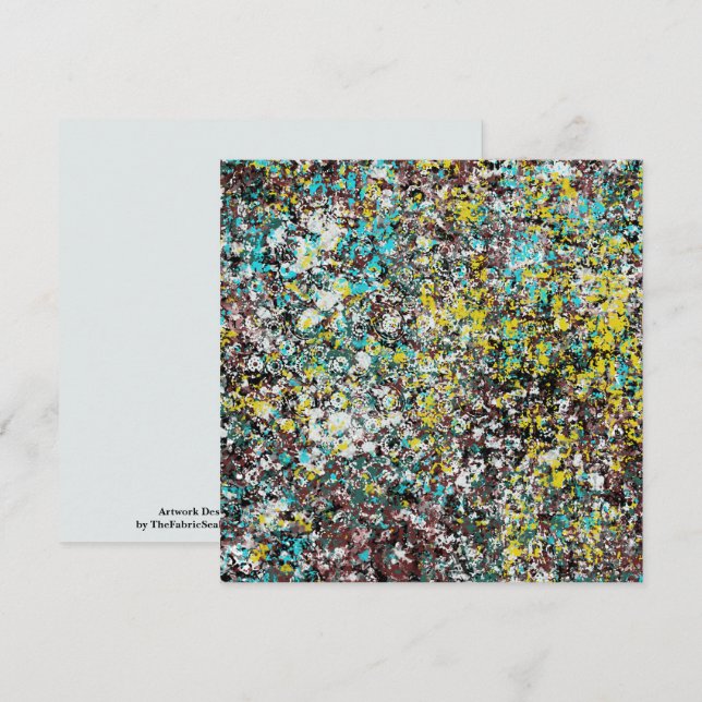 Carte Geared Toward Abstract Art Design Lover (Devant / Derrière)