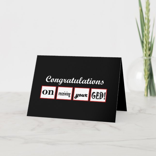 Carte GED - NOM PERSONNALISÉ Félicitations - (Devant)