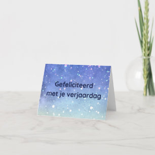Carte Gefeliciteerd rencontre je verjaardag, anniversair