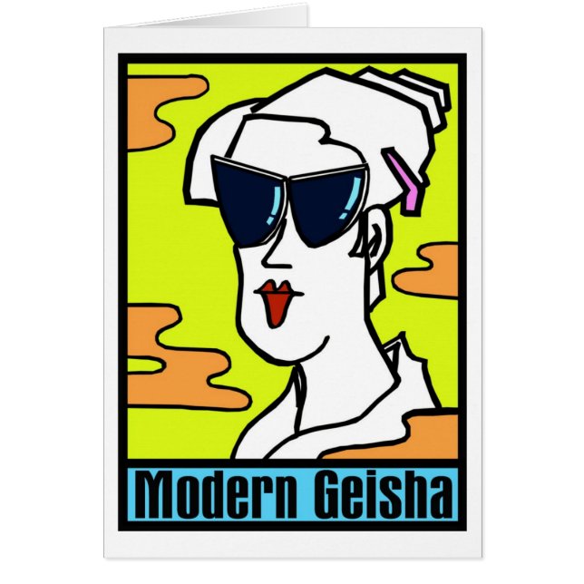 Carte Geisha moderne (Devant)