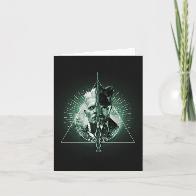 Carte GELLERT GRINDELWALD™ contre Dumbledore (Devant)