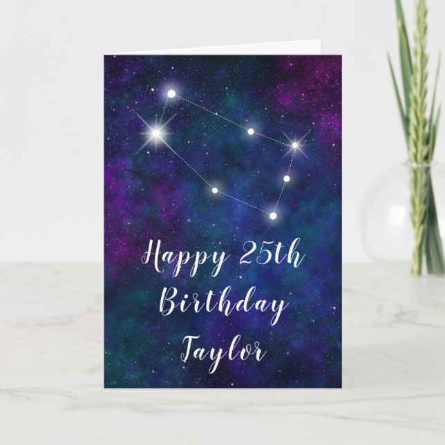 Carte Gemini Zodiac Constellation Joyeux anniversaire (Devant)