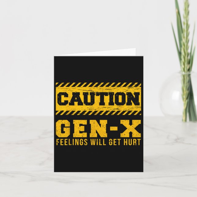 Carte Gen-x Sentiments va se faire mal Funny Papa Fête d (Devant)
