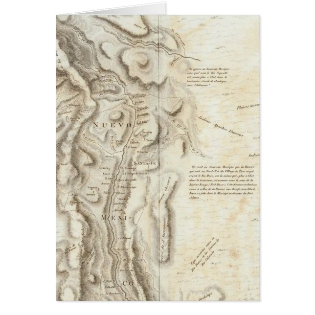 Carte générale du Royaume de Nouvelle-Espagne (Devant)