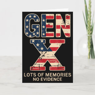 Carte Génération X Beaucoup De Souvenirs Pas De Preuve D