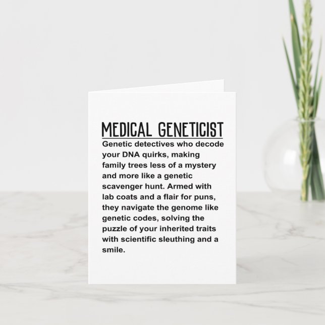 Carte Génétique Médicale (Devant)