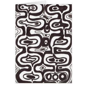 Carte géniale d'art moderne