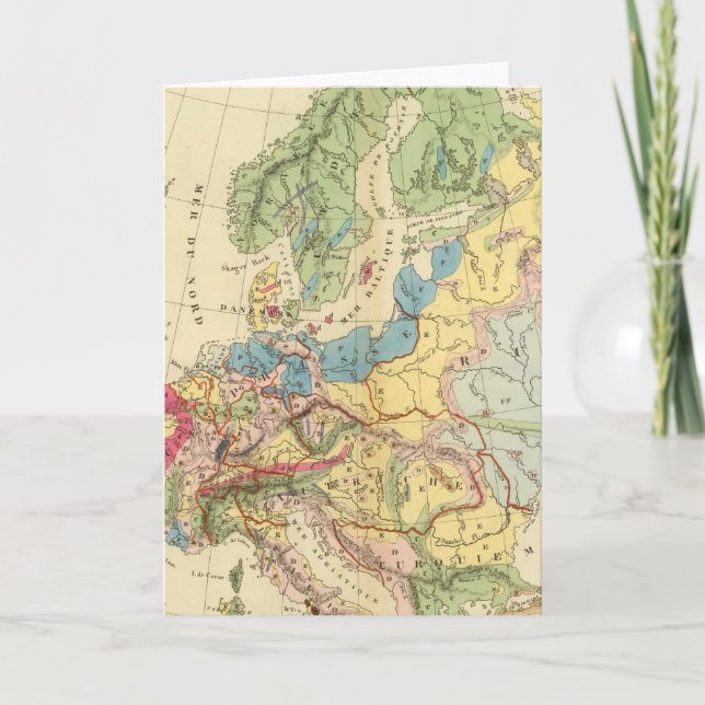 Carte Geological Map of Europe (Devant)