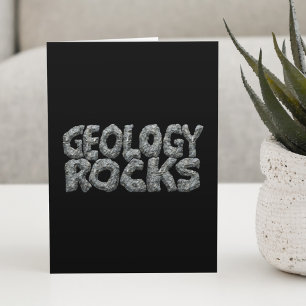 Carte Géologie Rocks - Jeu de mots sur les sciences de l