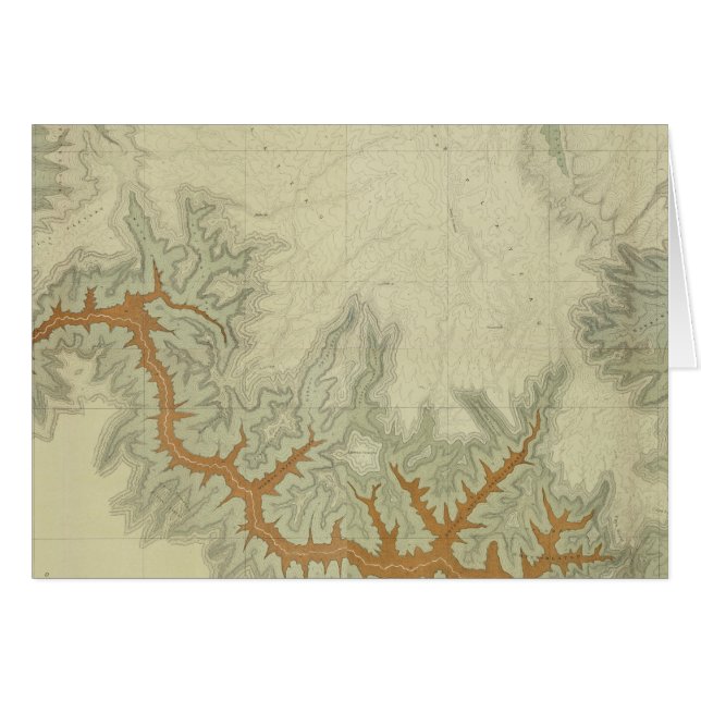 Carte géologique composite du plateau de Kaibab (Devant horizontal)