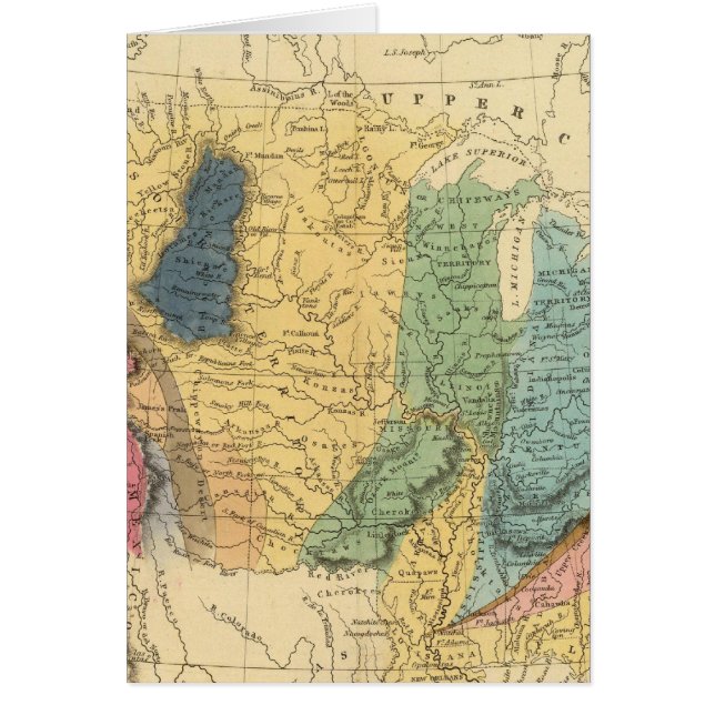 Carte géologique des États-Unis (Devant)