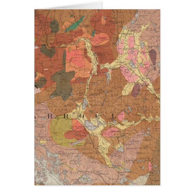 Carte géologique du New Hampshire (Devant)