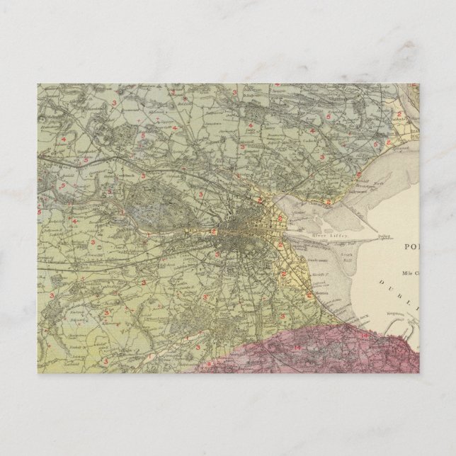 Carte géologique Dublin (Devant)