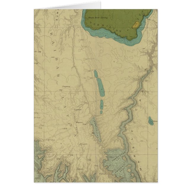 Carte Géologique Montrant Le Kanab (Devant)