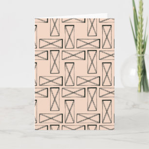 Carte Geometric Rectangle X Design