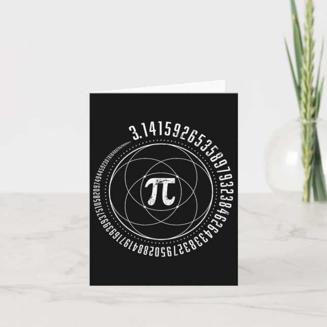 Carte Géométrie Sacrée Pi Math Science Stem 3.14 Pi Jour (Devant)