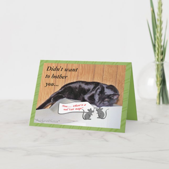 Carte George le chat-bien-customiser à toute occasion (Devant)