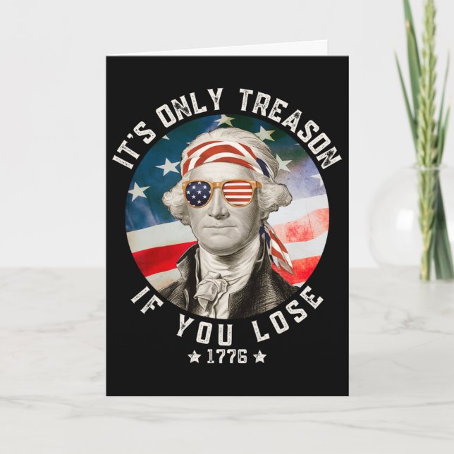 Carte George Washington C'est seulement de la trahison s (Devant)