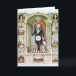 Carte George Washington comme un franc-maçon<br><div class="desc">George Washington de l'American School en tant que franc-maçon situé dans une collection privée. Le George Washington en tant que franc-maçon a été créé vers le 19ème siècle.</div>