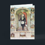 Carte George Washington comme un franc-maçon<br><div class="desc">George Washington de l'American School en tant que franc-maçon situé dans une collection privée. Le George Washington en tant que franc-maçon a été créé vers le 19ème siècle.</div>