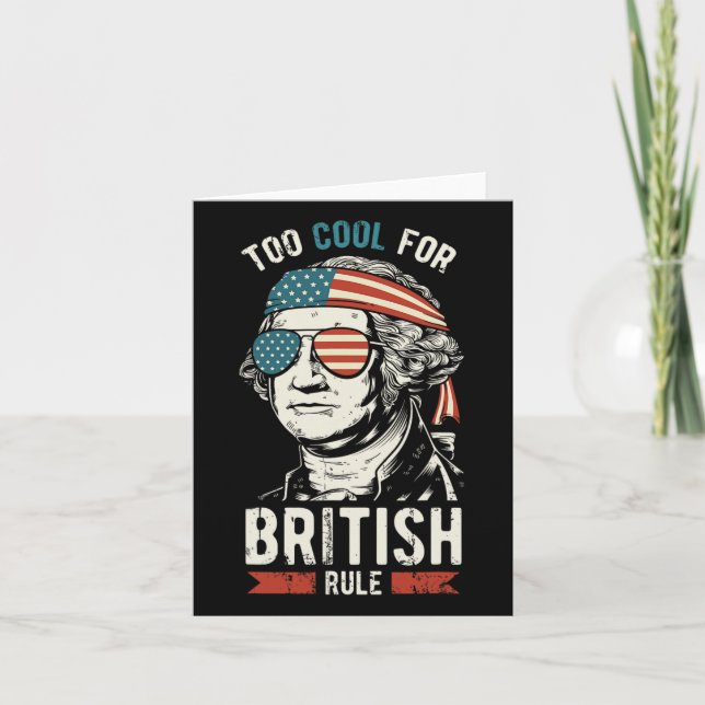 Carte George Washington Cool Pour La Règle Britannique 4 (Devant)