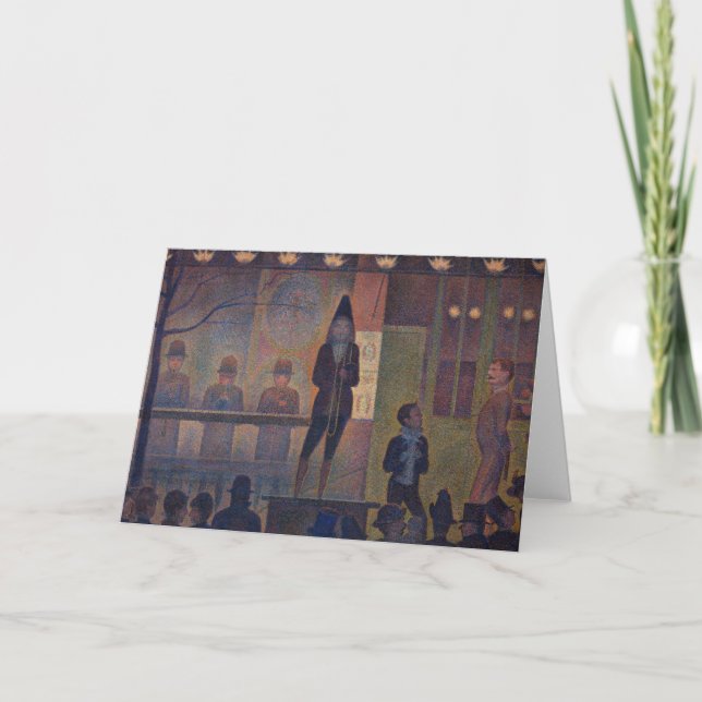 Carte Georges Seurat - Parade de cirque (Devant)