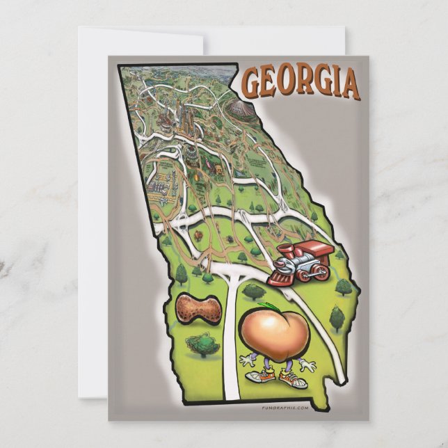 Carte Géorgie (Devant)