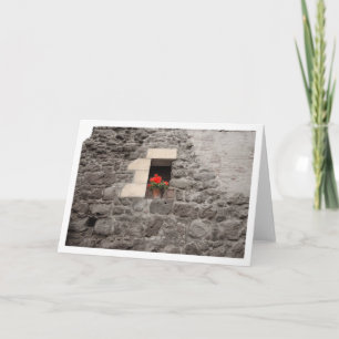 Carte Géranium dans la fenêtre