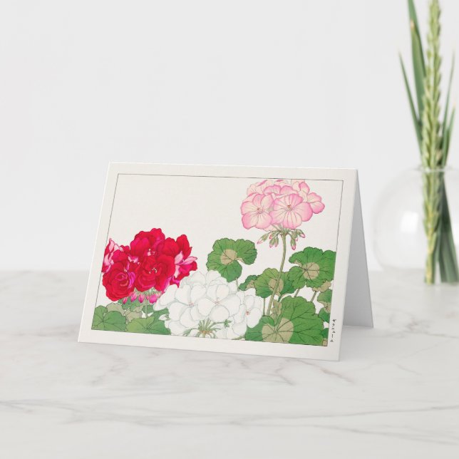 Carte Géranium de Tanigami Konan (Devant)