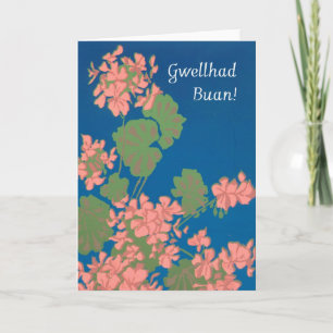Carte Geraniums Obtenez Bonne Carte, Salutation galloise