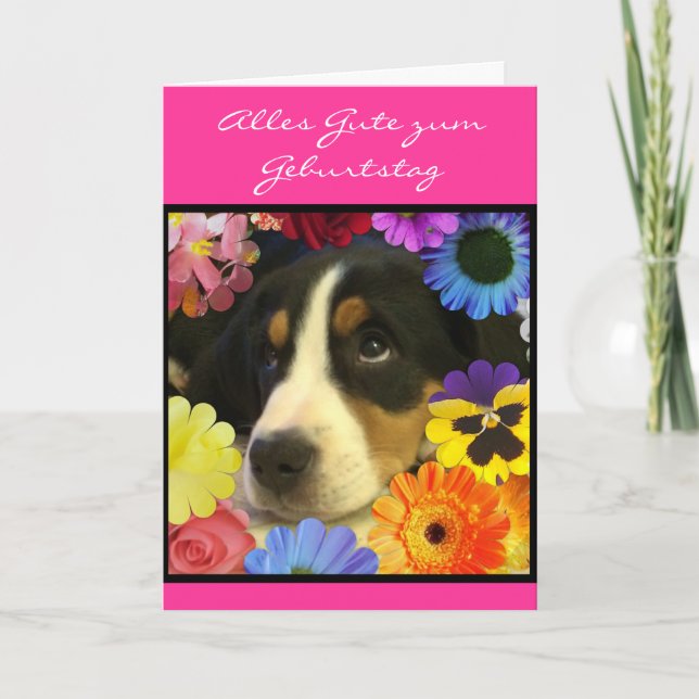 Carte German : Anniversaire de Birthday (Devant)