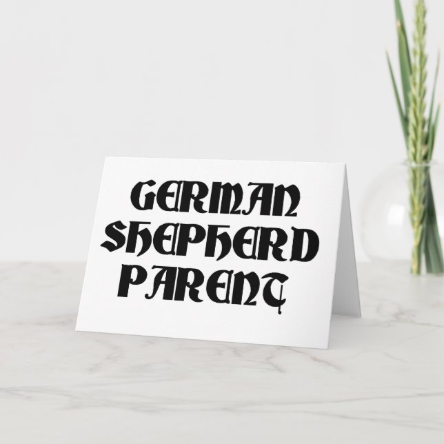 Carte german berger parent (Devant)