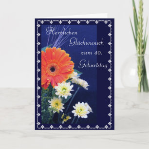 Carte German : Happy 40th / 50th...