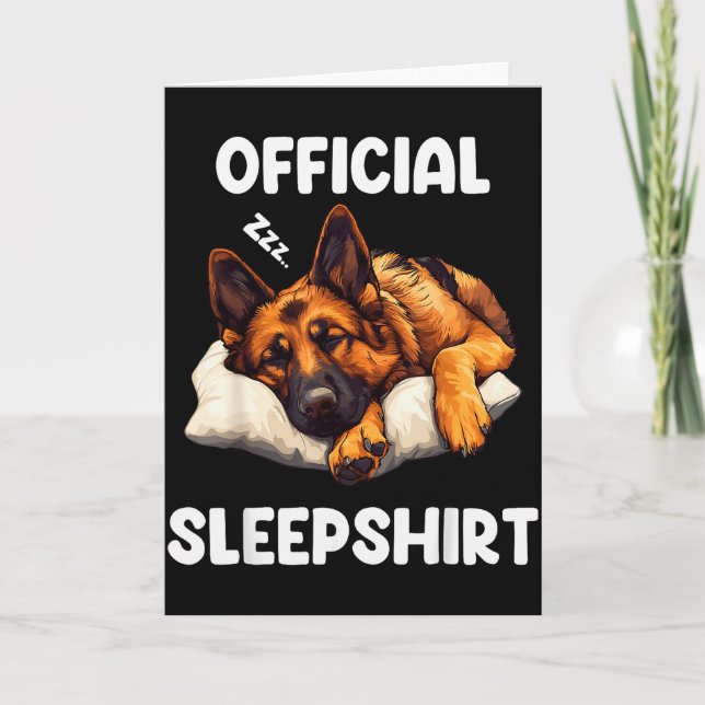 Carte German Shepherd Sleepshirt Dog Lover Pajamas  (Devant)