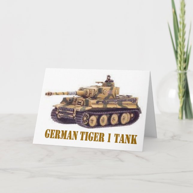 CARTE GERMAN TIGER 1 TANK (Devant)