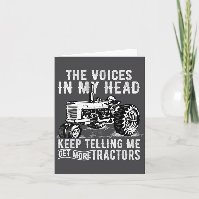Carte Get More Tractors Funny Quotes Tractors Driver Far (Devant)